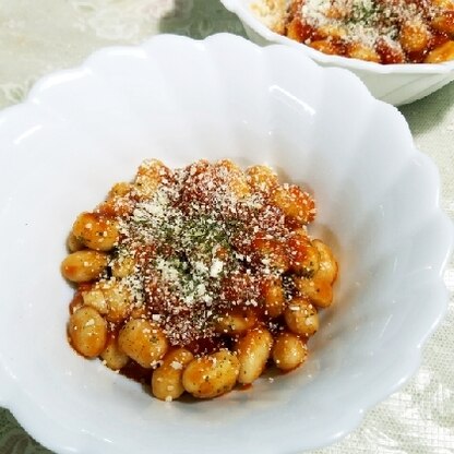 大豆で作りました。家にあった粉チーズもかけて美味しくいただきました☆*ﾟ